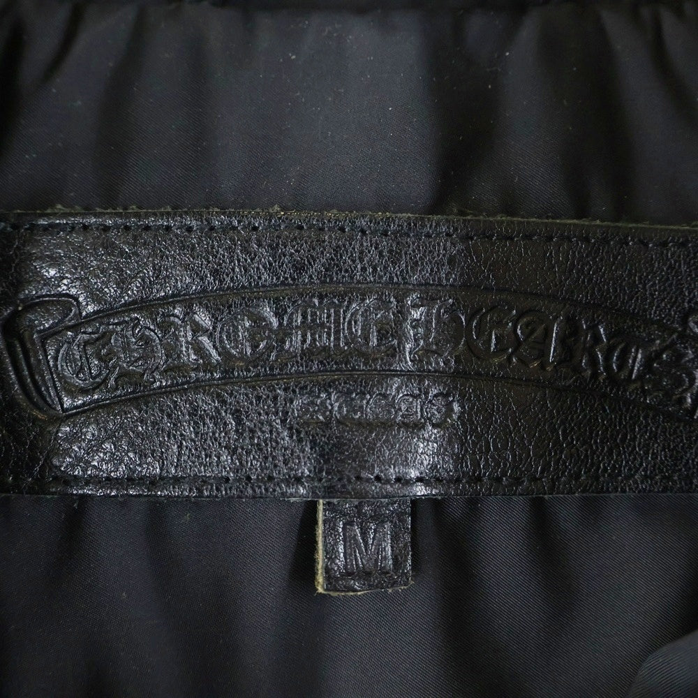 CHROME HEARTS(クロムハーツ) RIGGINS FBRC 英字プリントナイロンコーチジャケット ブルゾン ブラック