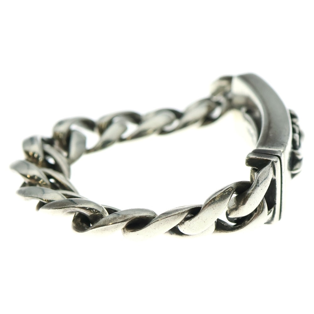 CHROME HEARTS(クロムハーツ) ID FLORAL CRS フローラルクロスIDクラシックリンク ブレスレット 11LINK シルバー BCA164