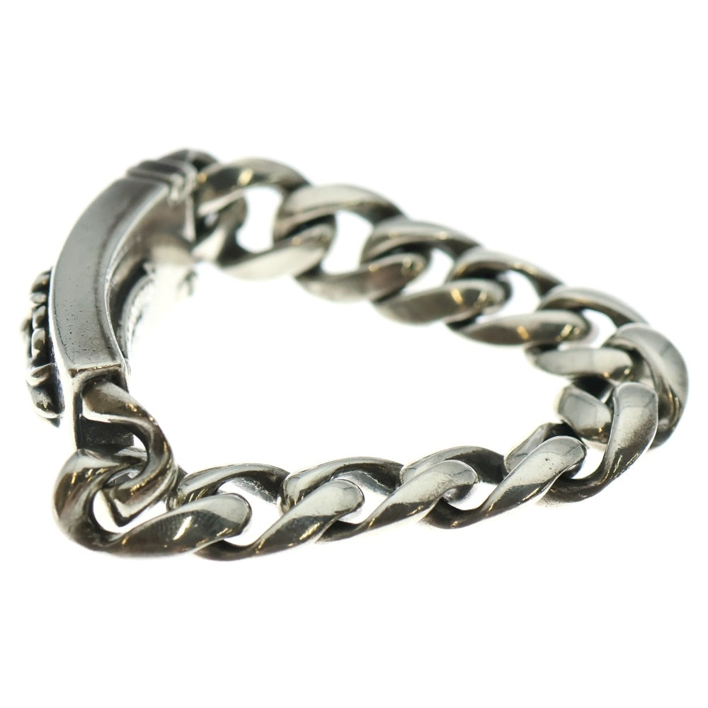 CHROME HEARTS(クロムハーツ) ID FLORAL CRS フローラルクロスIDクラシックリンク ブレスレット 11LINK シルバー BCA164