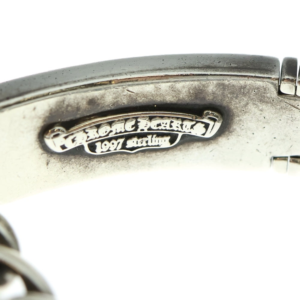 CHROME HEARTS(クロムハーツ) ID FLORAL CRS フローラルクロスIDクラシックリンク ブレスレット 11LINK シルバー BCA164