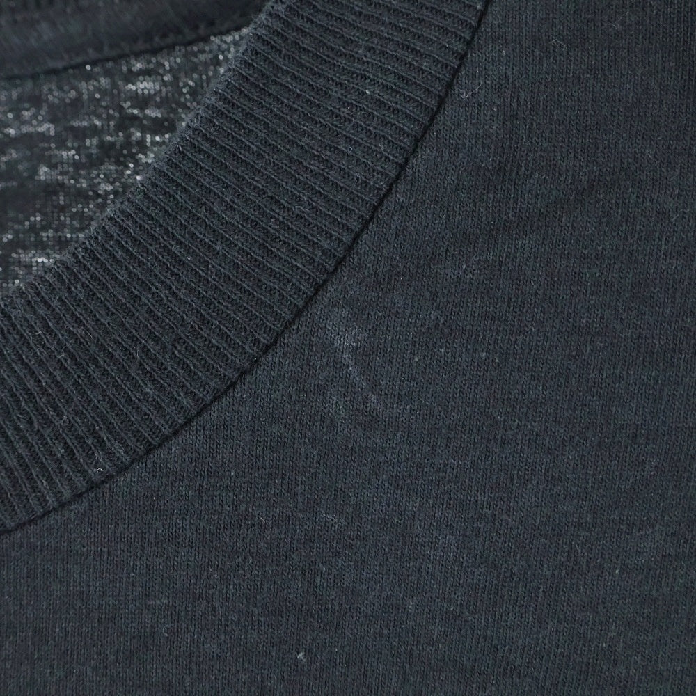 CHROME HEARTS(クロムハーツ) OLD オールドモデル バックスクロールラベルプリント 胸ポケット 半袖Tシャツ カットソー ブラック