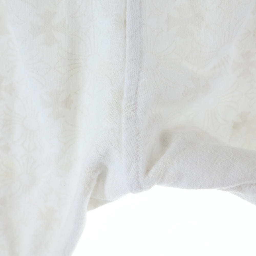 CHROME HEARTS(クロムハーツ) SWEAT PANTS 総柄 CHプラス ホースシュープリントロゴ スウェットパンツ ホワイト