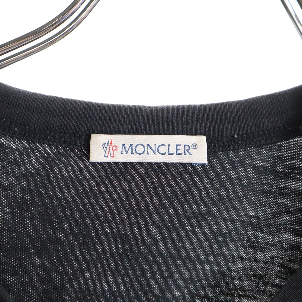 MONCLER(モンクレール) 20AW MAGLIA TSHIRT フロントロゴ Tシャツ 半袖 ブラック 8390T