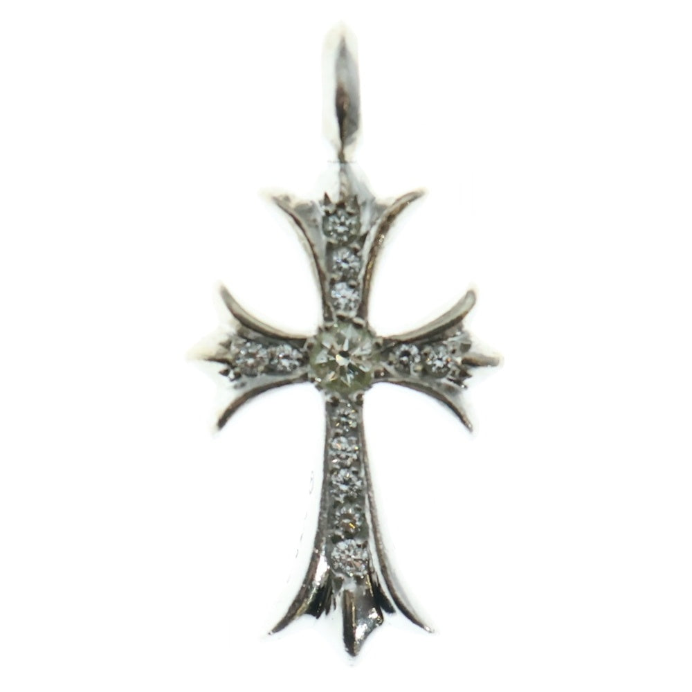 CHROME HEARTS(クロムハーツ) 18KWG TNY CRSF P/DIA タイニーファットクロス PAVEダイヤ ペンダントトップ ホワイトゴールド BCA008