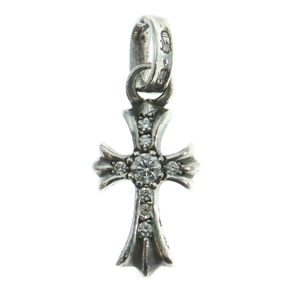 CHROME HEARTS(クロムハーツ) CRS BBYFAT P DMND ベイビーファットクロス PAVEダイヤ ペンダントトップ シルバーBCA234