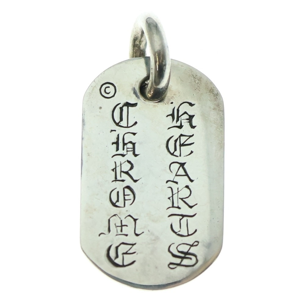 CHROME HEARTS(クロムハーツ) RAISED FLRL DOGTAG レイズドフローラルクロス ドッグタグ ペンダントトップ シルバー BCA302