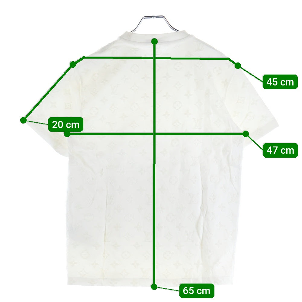LOUIS VUITTON(ルイヴィトン) 20SS モノグラムフックアンドループ半袖Tシャツ カットソー ホワイト RM201 JYH HIY74W