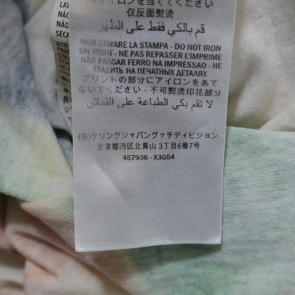 GUCCI(グッチ) タイダイフロントロゴTシャツ カットソー ホワイト