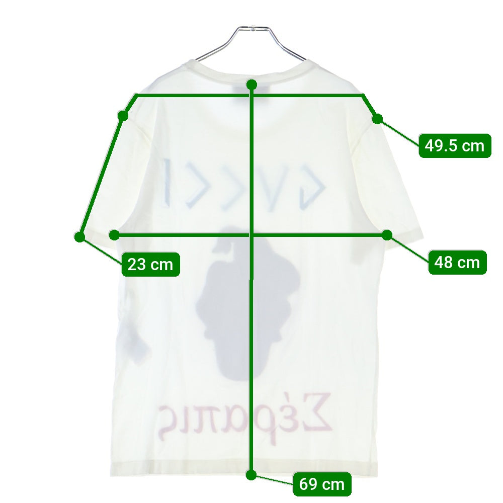 GUCCI(グッチ) × Disney ドナルドワッペン フロントデザイン クルーネック半袖Tシャツ カットソー ホワイト 440103 X5Q31