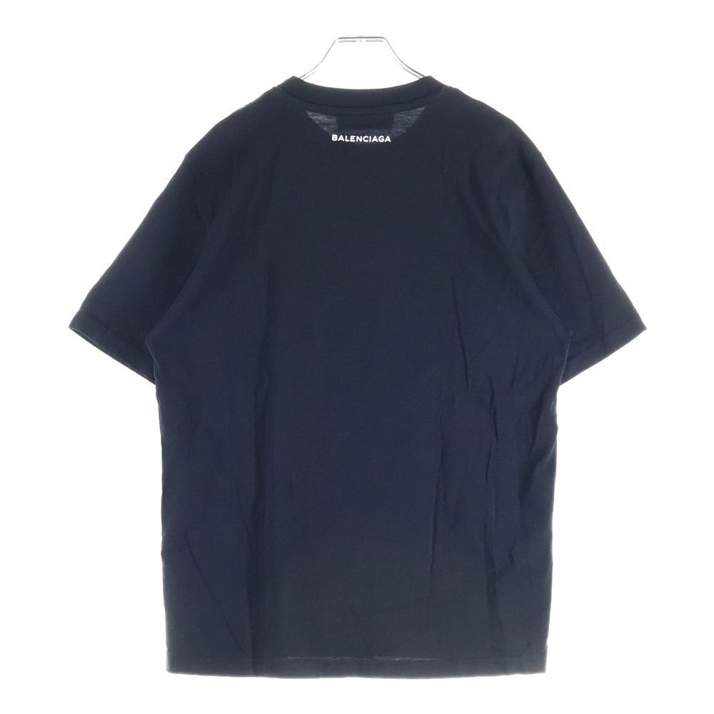 BALENCIAGA(バレンシアガ) 17SS Paris Tee パリ フロントデザイン プリント 半袖Tシャツ カットソー ブラック 460612 TUK22