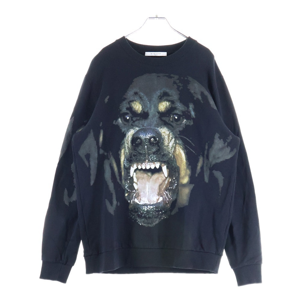 GIVENCHY(ジバンシィ) 18SS ロットワイラー クルーネック トレーナー スウェットトレーナー ブラック BM705J3Y1N