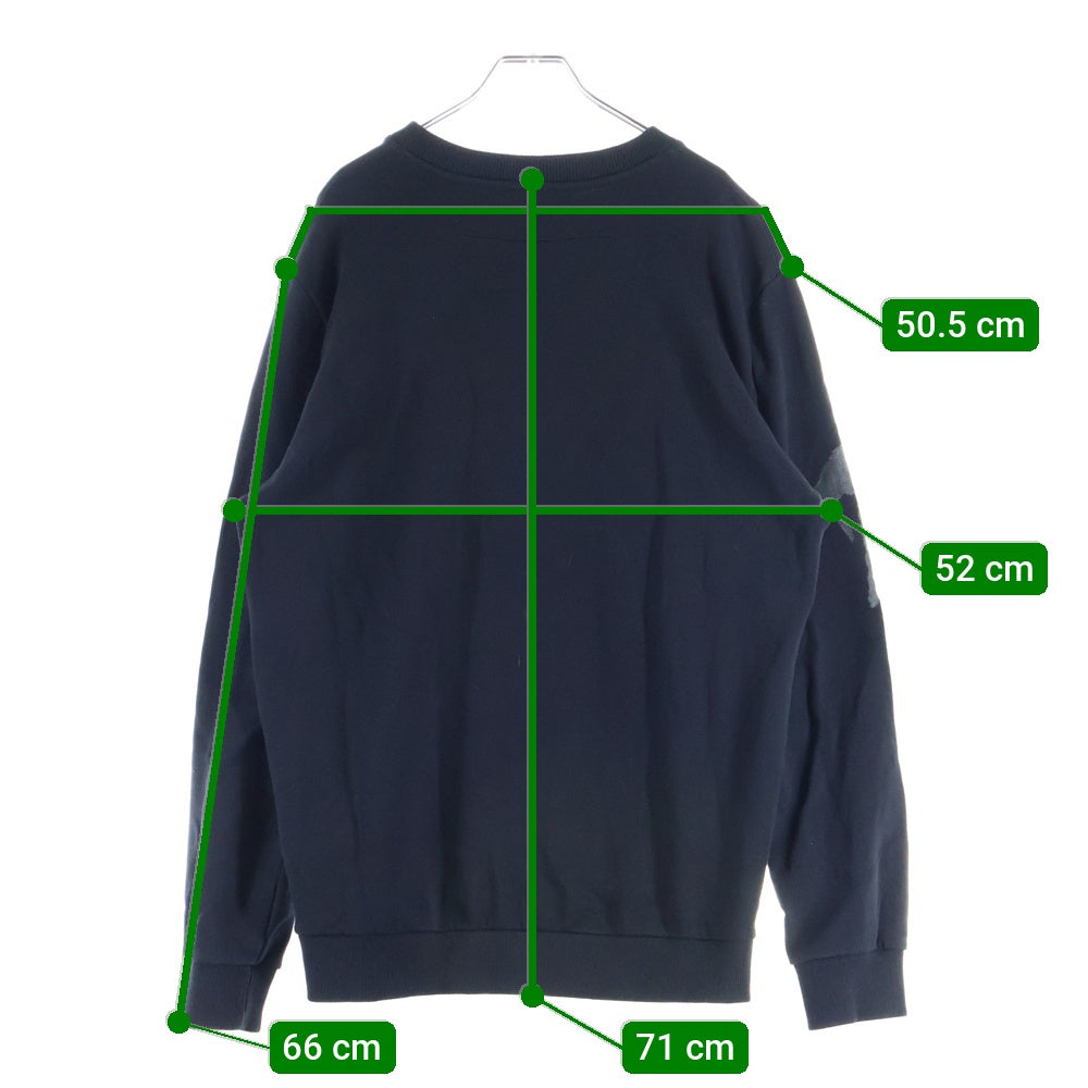 GIVENCHY(ジバンシィ) 18SS ロットワイラー クルーネック トレーナー スウェットトレーナー ブラック BM705J3Y1N