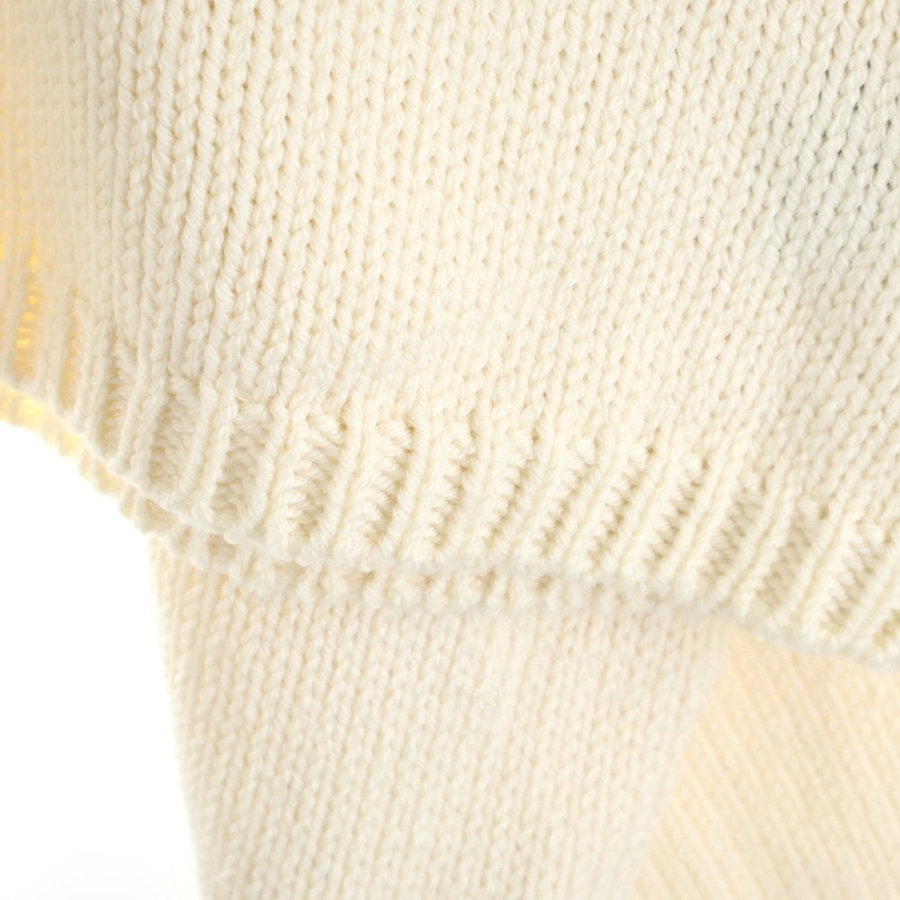 RAF SIMONS(ラフシモンズ) 17AW NYジャガード クロップドニットセーター アイボリー