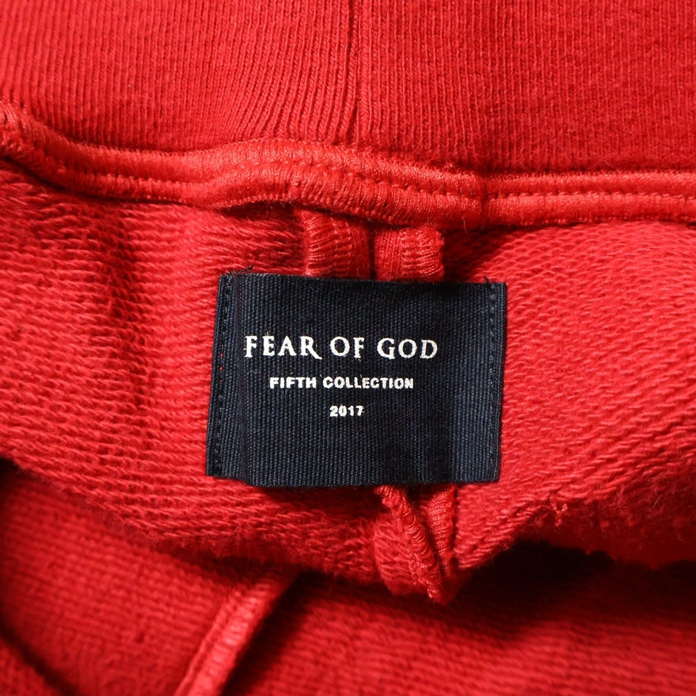 FEAR OF GOD(フィアオブゴッド) サイドジップ ジャージ トラックパンツ レッド