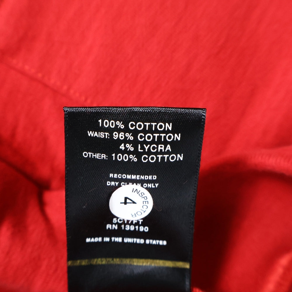 FEAR OF GOD(フィアオブゴッド) サイドジップ ジャージ トラックパンツ レッド