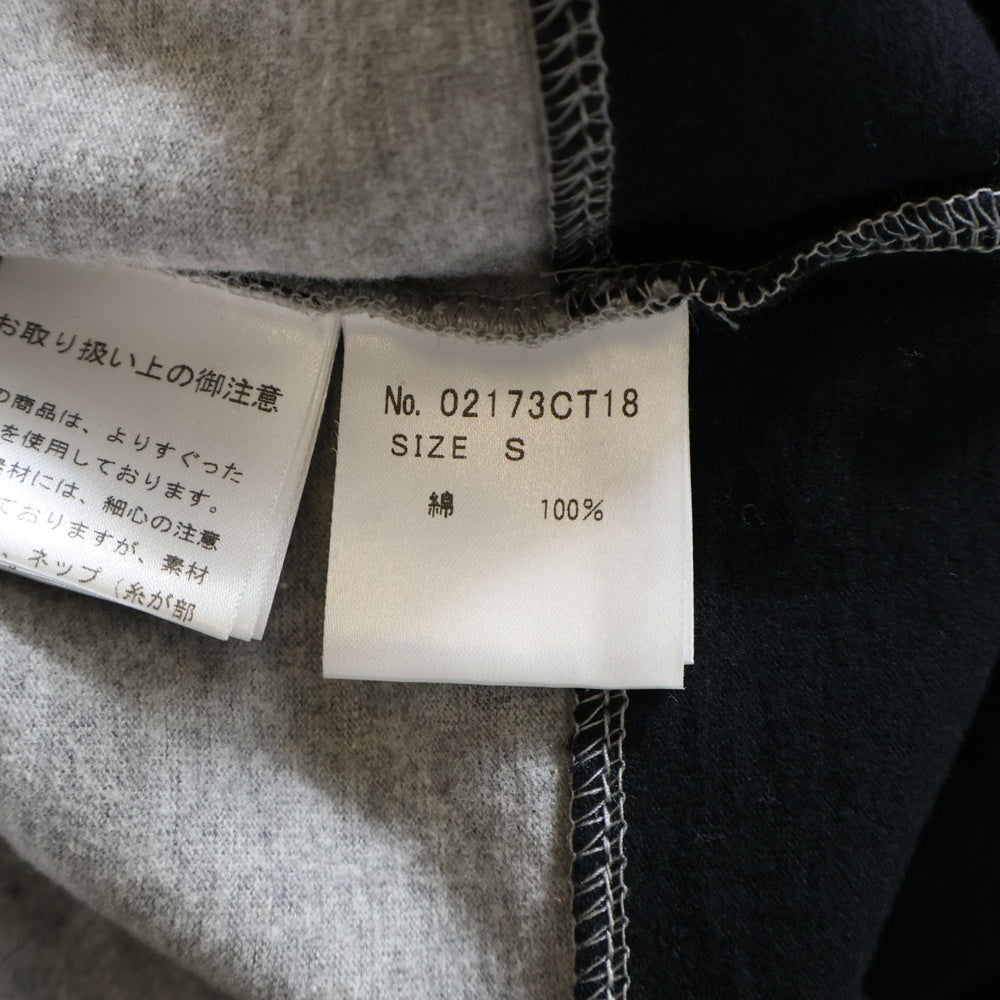 HYSTERIC GLAMOUR(ヒステリックグラマー) 両面プリント切替ボーダー半袖カットソー ブラック/グレー 02173CT18