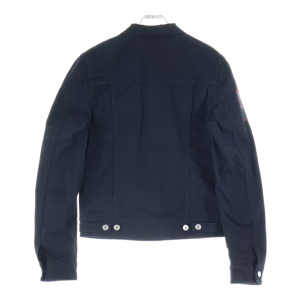 Dior HOMME(ディオールオム) 17SS 亀井徹 ヴァニタスパッチデニムジャケット7 ブラック 63C484K5894