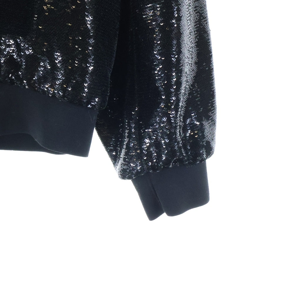 PRADA(プラダ) 21SS Sequins Bomber Jacket スパンコール ボンバージャケット ブルゾン ブラック