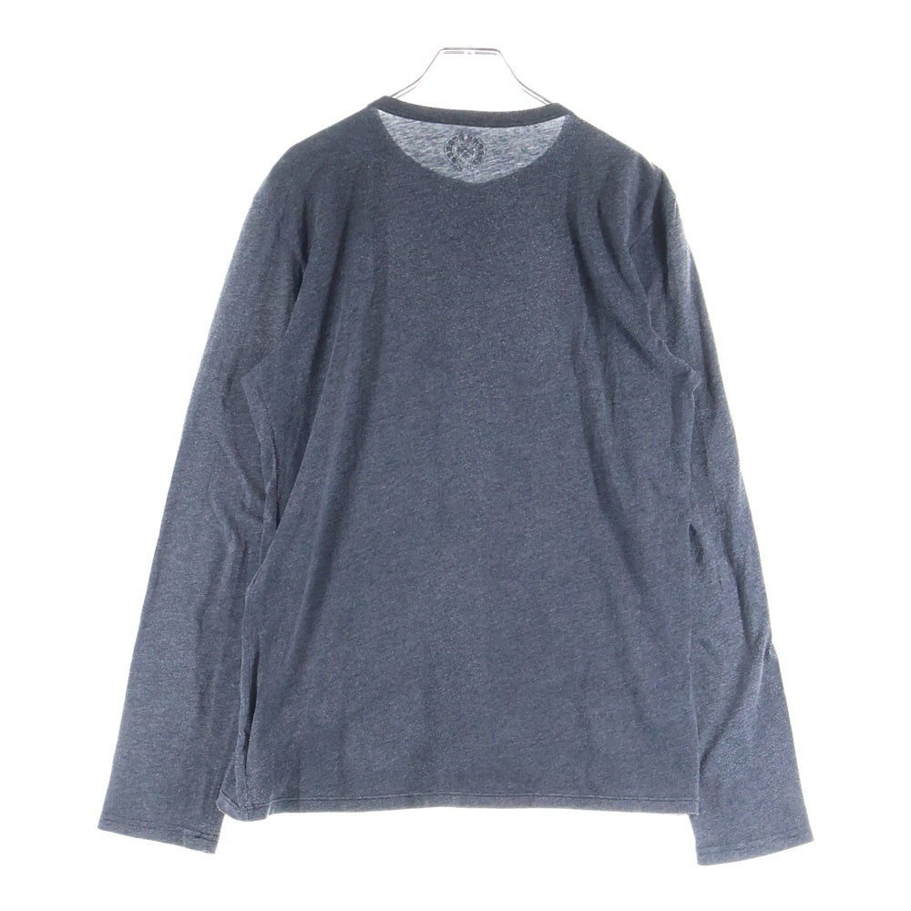 CHROME HEARTS(クロムハーツ) クロスボールボタンヘンリーネック長袖カットソー グレー