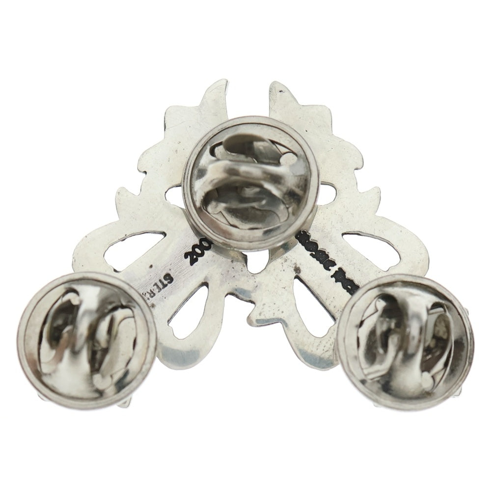 CHROME HEARTS(クロムハーツ) STICK PIN FLRL スティック ピン ラ-ジ フローラルクロスコーナー シルバー