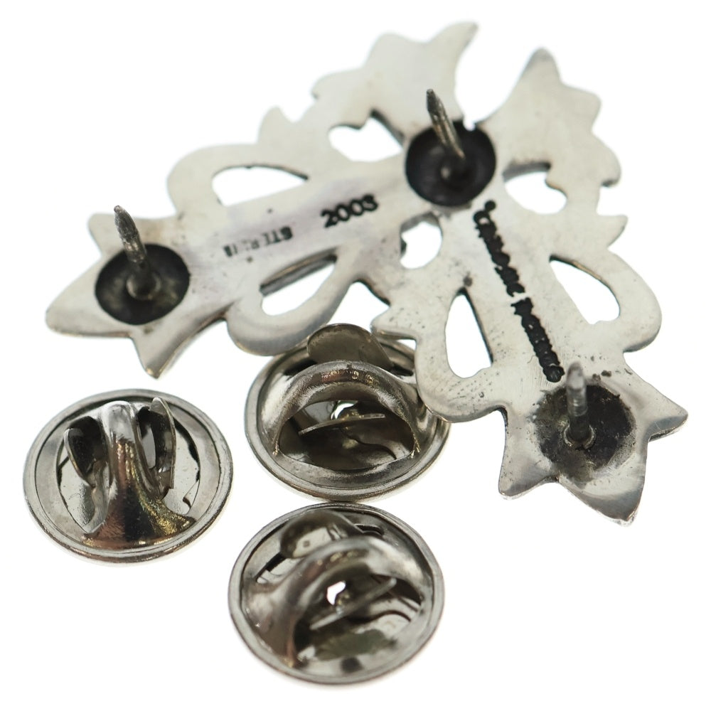 CHROME HEARTS(クロムハーツ) STICK PIN FLRL スティック ピン ラ-ジ フローラルクロスコーナー シルバー