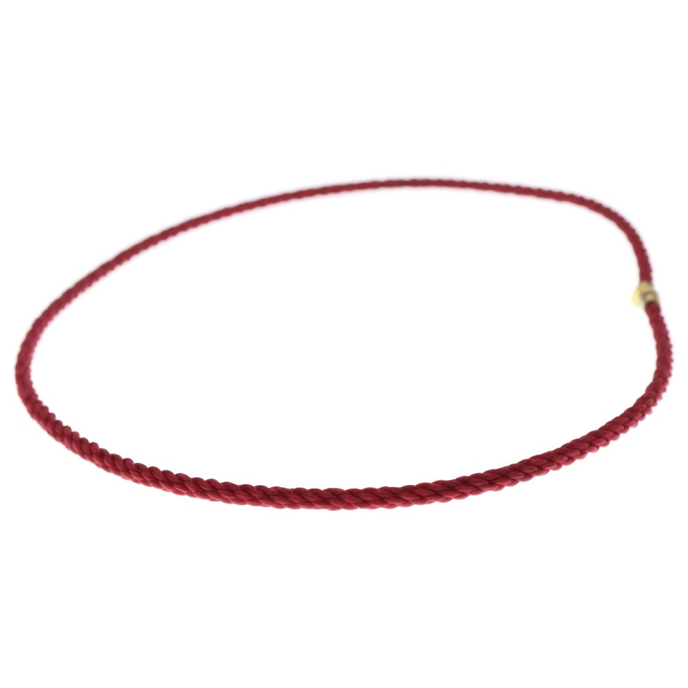 FRED(フレッド) フォース10 スティールケーブル ブレスレット レッド レディース