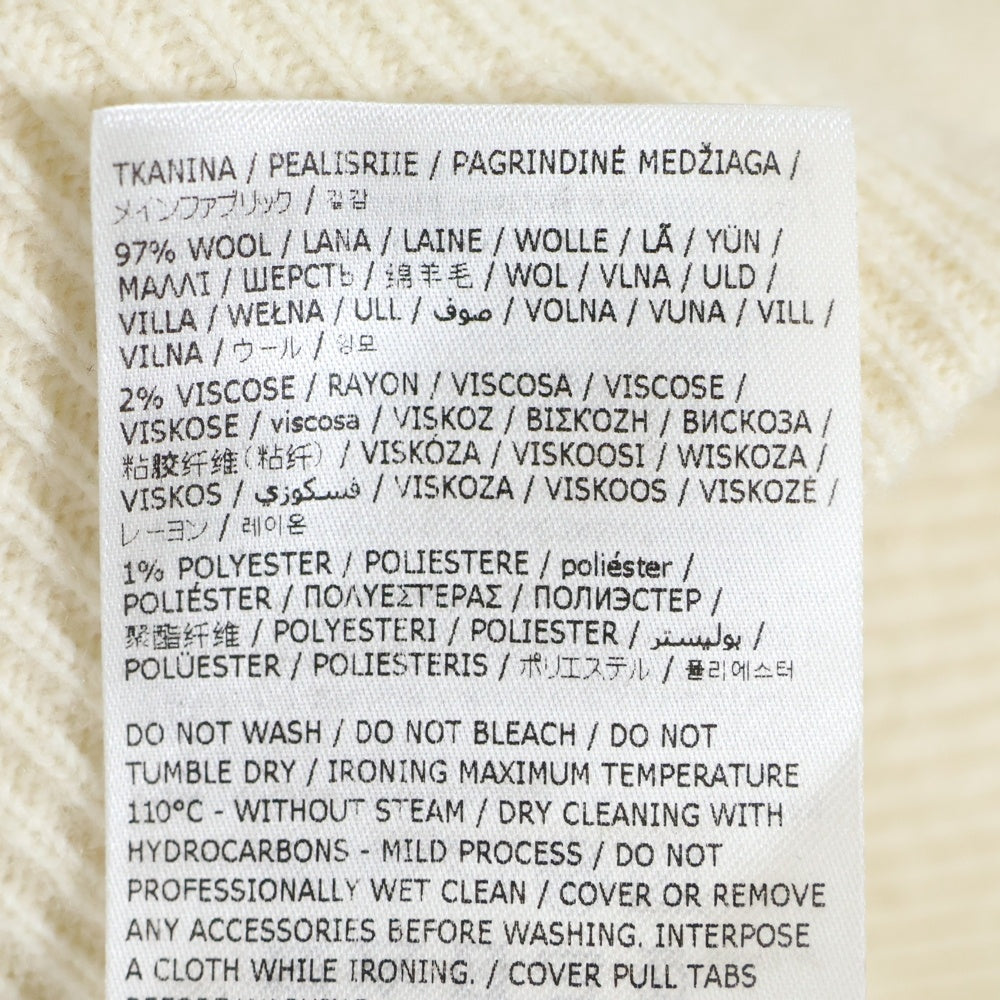 DSQUARED2(ディースクエアード) cream Wool Cardigan S74HA1437 D13051 ジップアップジャケット ベージュ