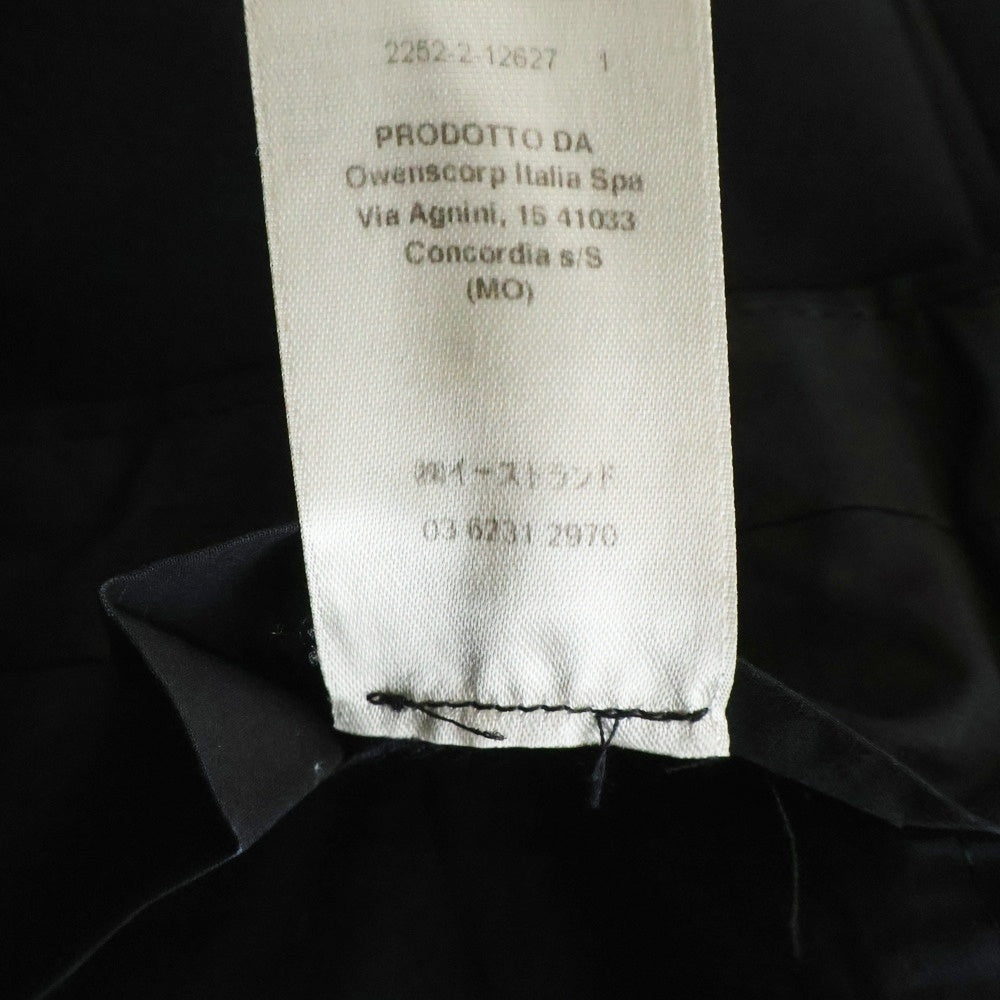 Rick Owens(リックオウエンス) Astaires Cropped Straight Leg Trousers RU19S2373ーZLSE スラックスパンツ ブラック