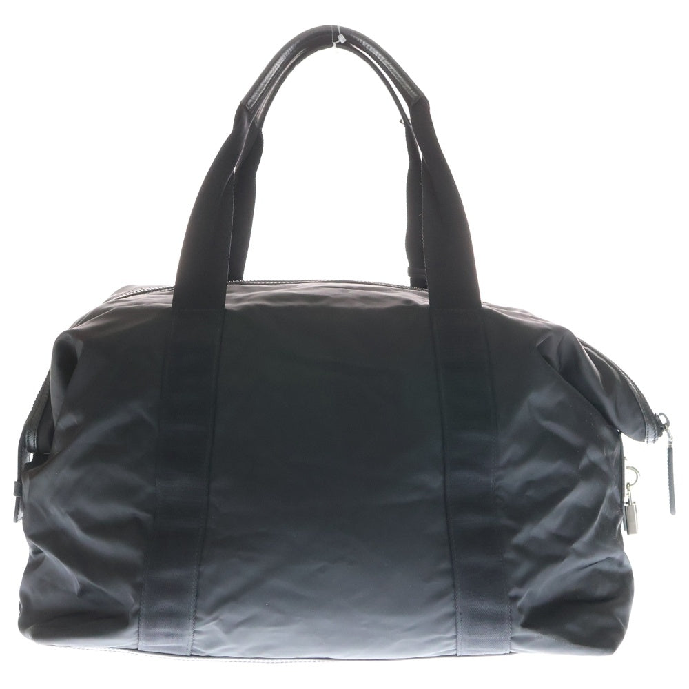 PRADA(プラダ) RE NYLON ナイロン 三角ロゴ レザー 2WAY ボストン バッグ ショルダーバッグ ブラック