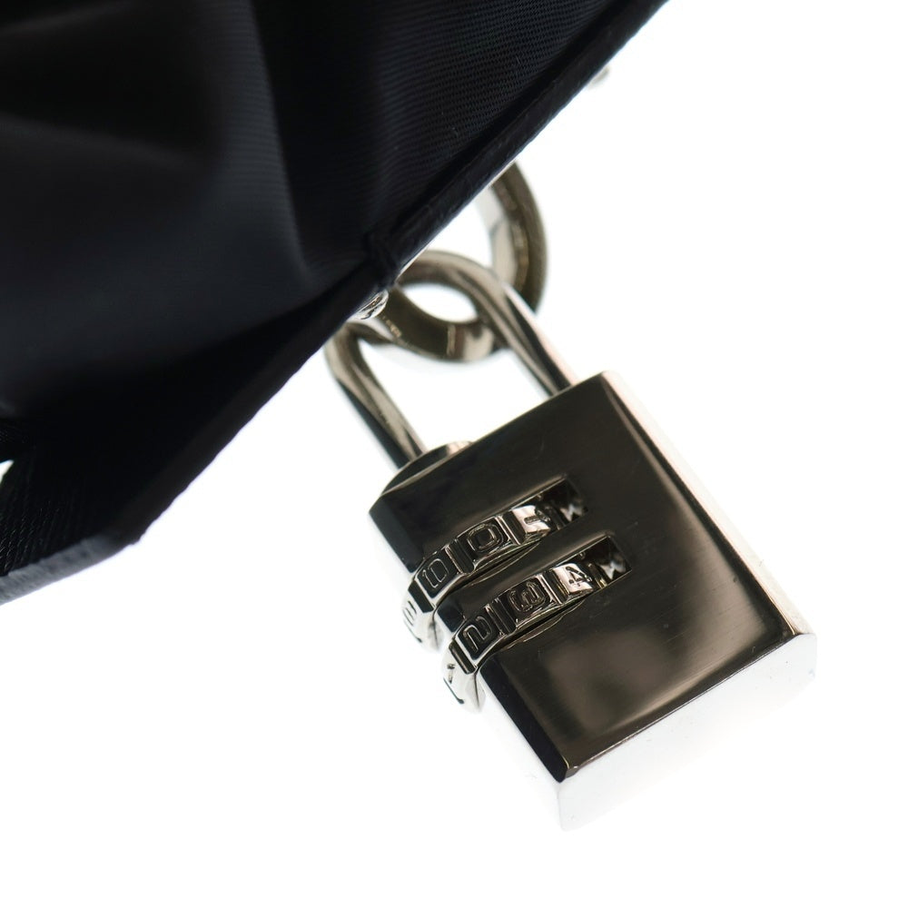 PRADA(プラダ) RE NYLON ナイロン 三角ロゴ レザー 2WAY ボストン バッグ ショルダーバッグ ブラック