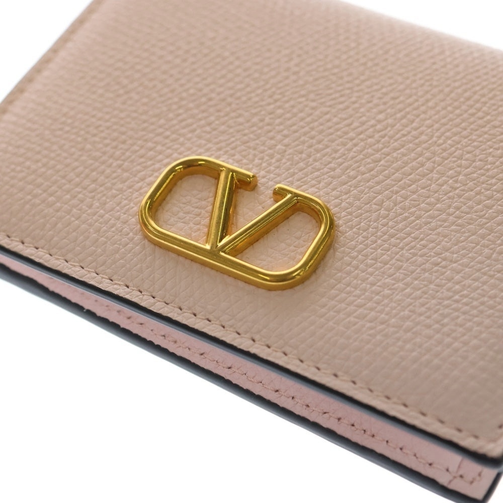 VALENTINO(ヴァレンティノ) Vロゴ 二つ折り財布 コンパクトウォレット ピンク レディース