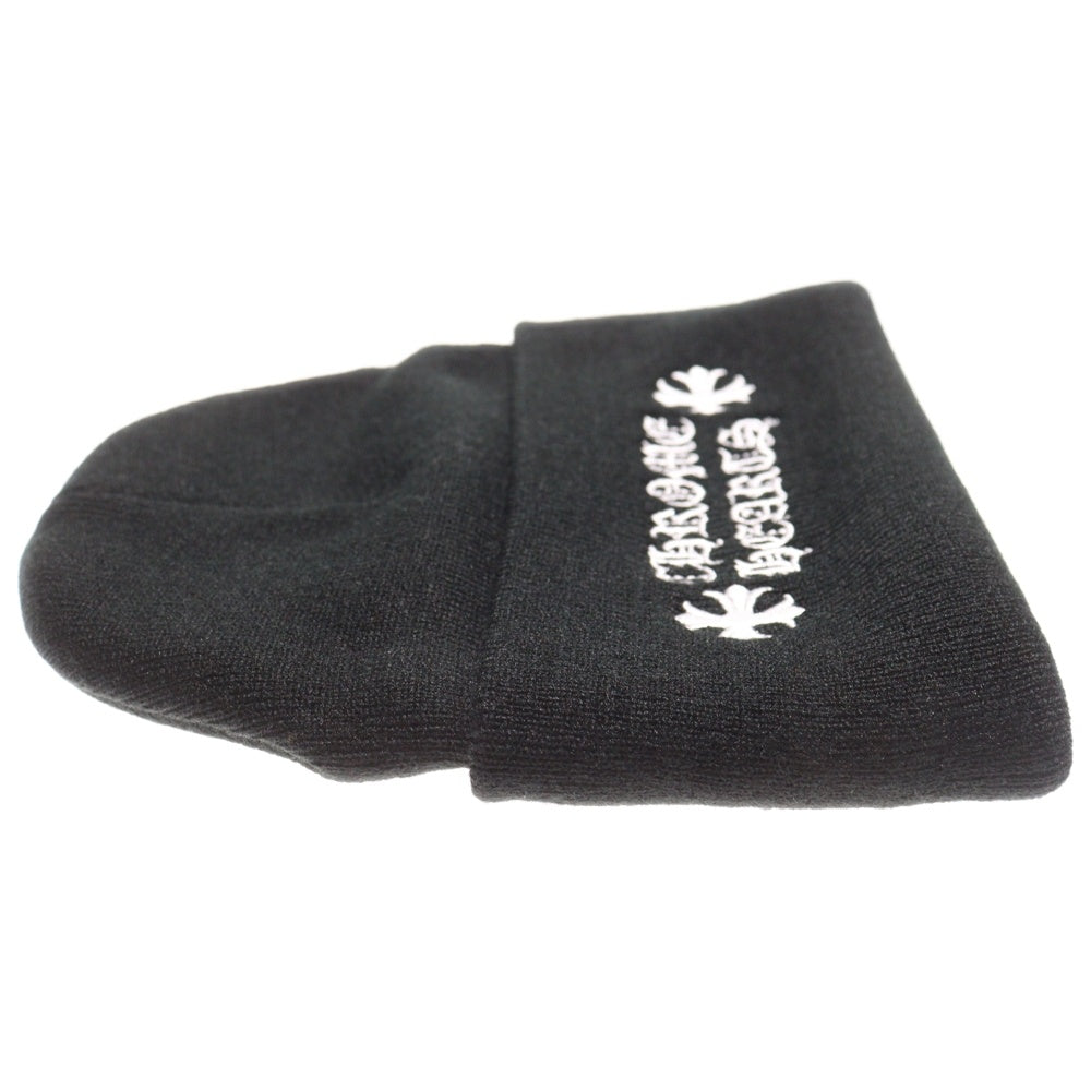 CHROME HEARTS(クロムハーツ) WATCH CAP ワッチキャップ ロゴ刺繍 アクリルビーニー ニットキャップ 帽子 ブラック