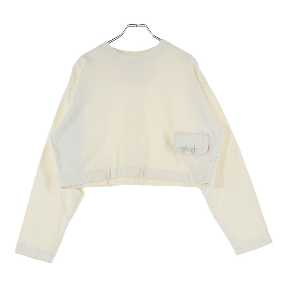 FENDI(フェンディ) バゲットバッグ装飾 FS7947 AMGY コットン 長袖 スウェット トレーナー ホワイト レディース