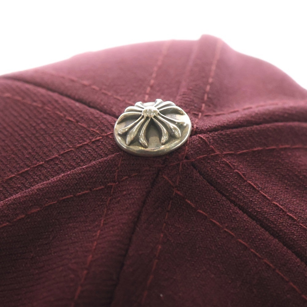 CHROME HEARTS(クロムハーツ) CH HAT CH刺繍ベースボールキャップ ボルドー/イエロー