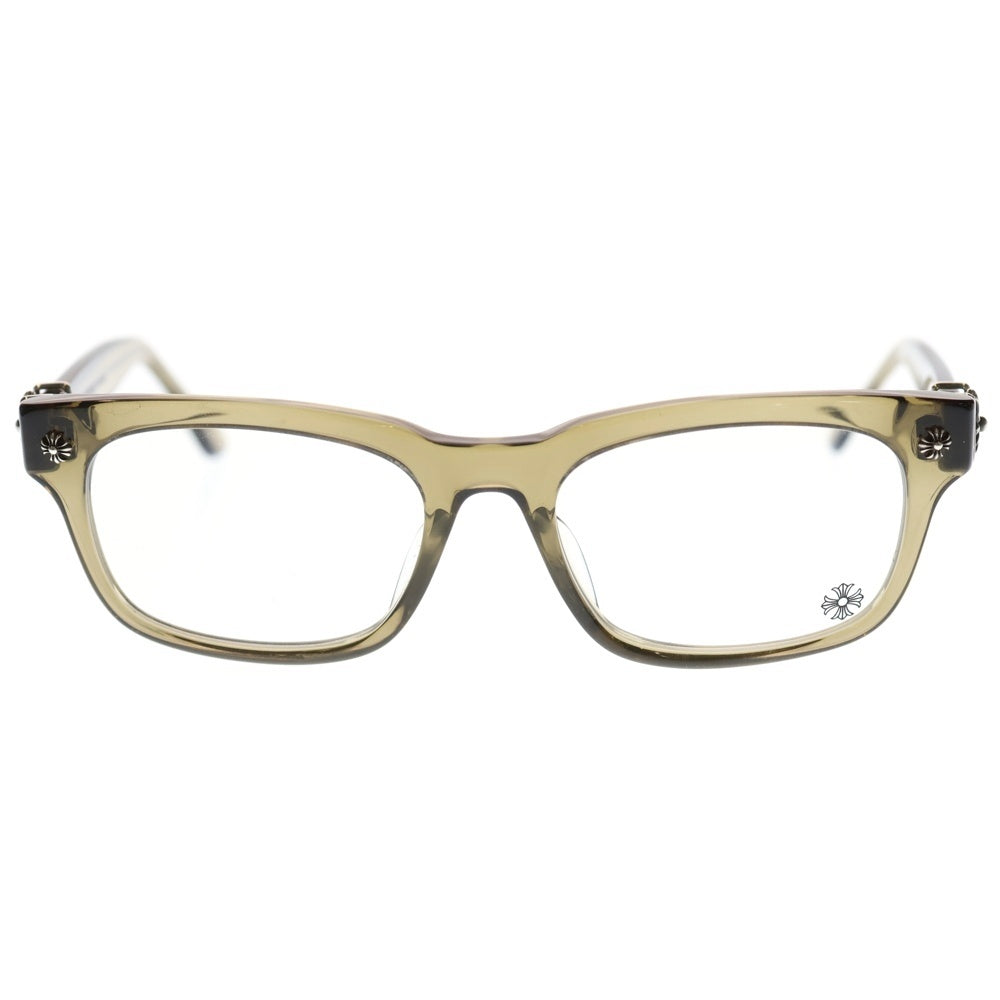 CHROME HEARTS(クロムハーツ) VAGILANTE CHプラス テンプルウェリントン メガネ アイウェア カーキ