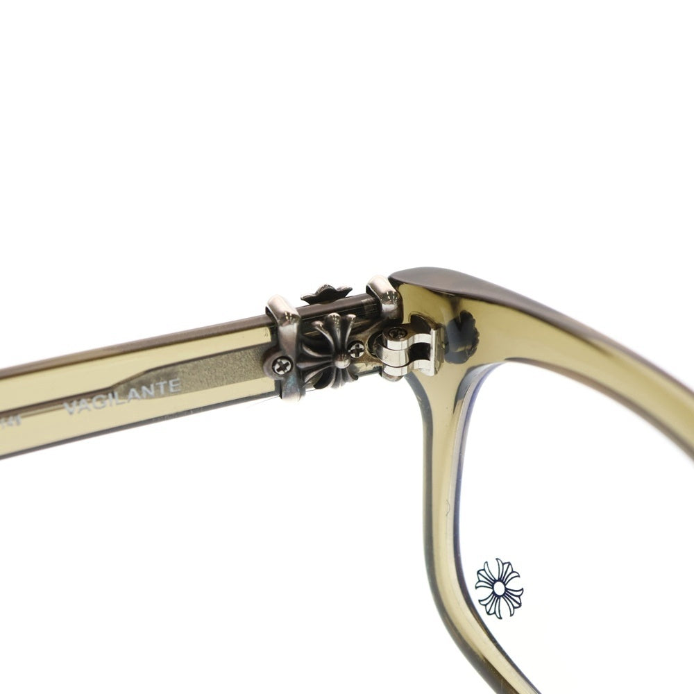 CHROME HEARTS(クロムハーツ) VAGILANTE CHプラス テンプルウェリントン メガネ アイウェア カーキ