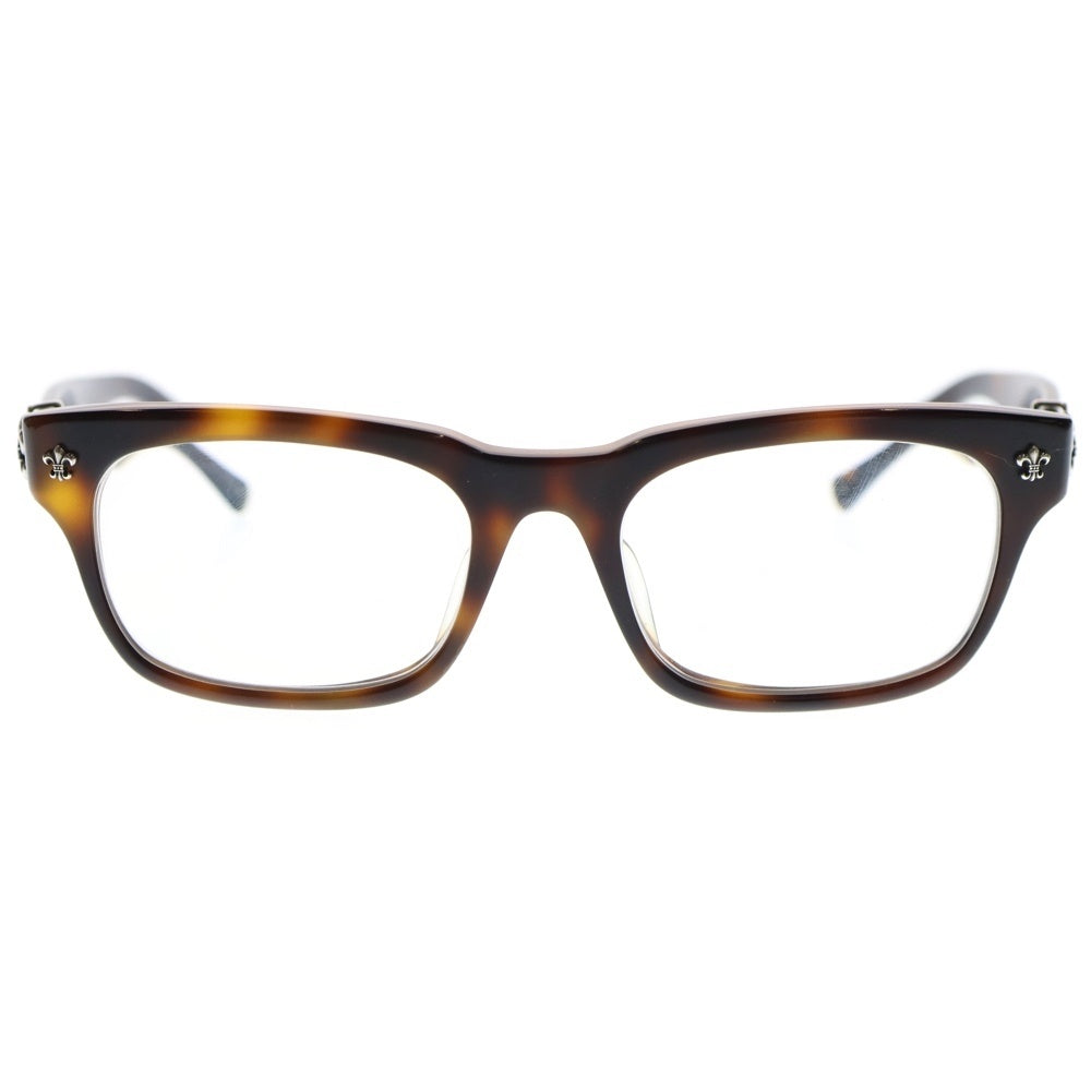 CHROME HEARTS(クロムハーツ) GITTIN ANY? BSフレアテンプル ウェリントン型 サングラス 眼鏡 メガネ アイウェア ブラウン 度有り レディース