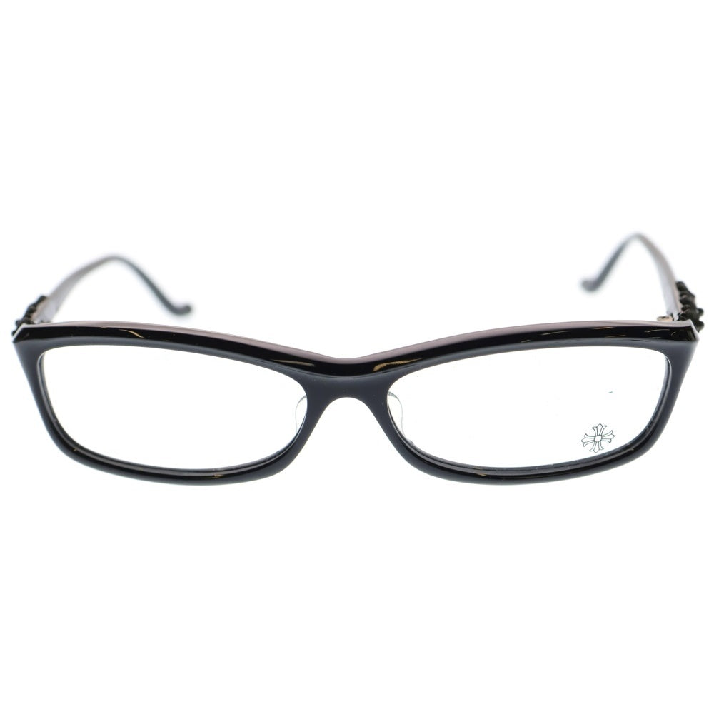 CHROME HEARTS(クロムハーツ) BEARDED BABY-A Dark Tortoise クロステンプル アイウェア メガネ ブラック/シルバー