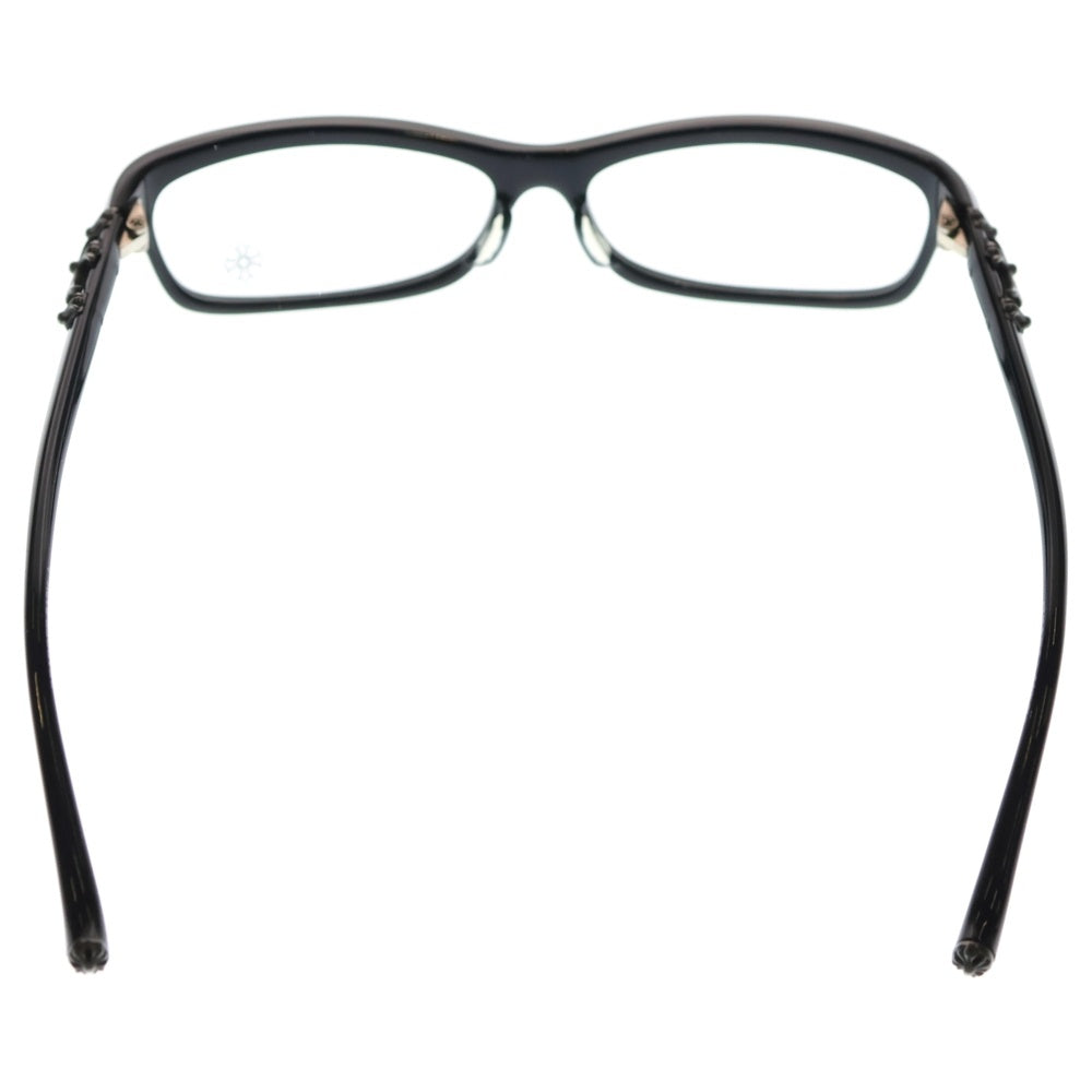 CHROME HEARTS(クロムハーツ) BEARDED BABY-A Dark Tortoise クロステンプル アイウェア メガネ ブラック/シルバー