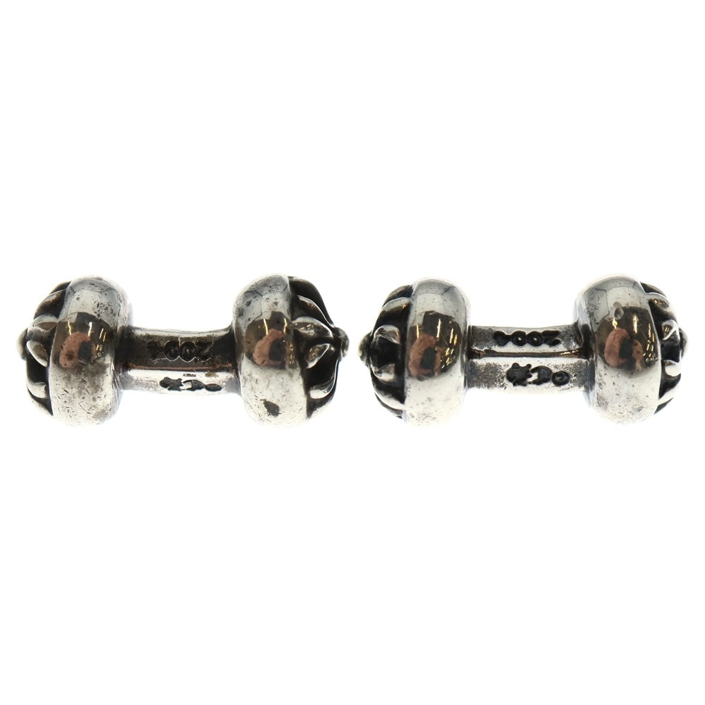 CHROME HEARTS(クロムハーツ) CH Dumbbells Cuffsx CHモチーフ バーベル ペア カフス シルバー