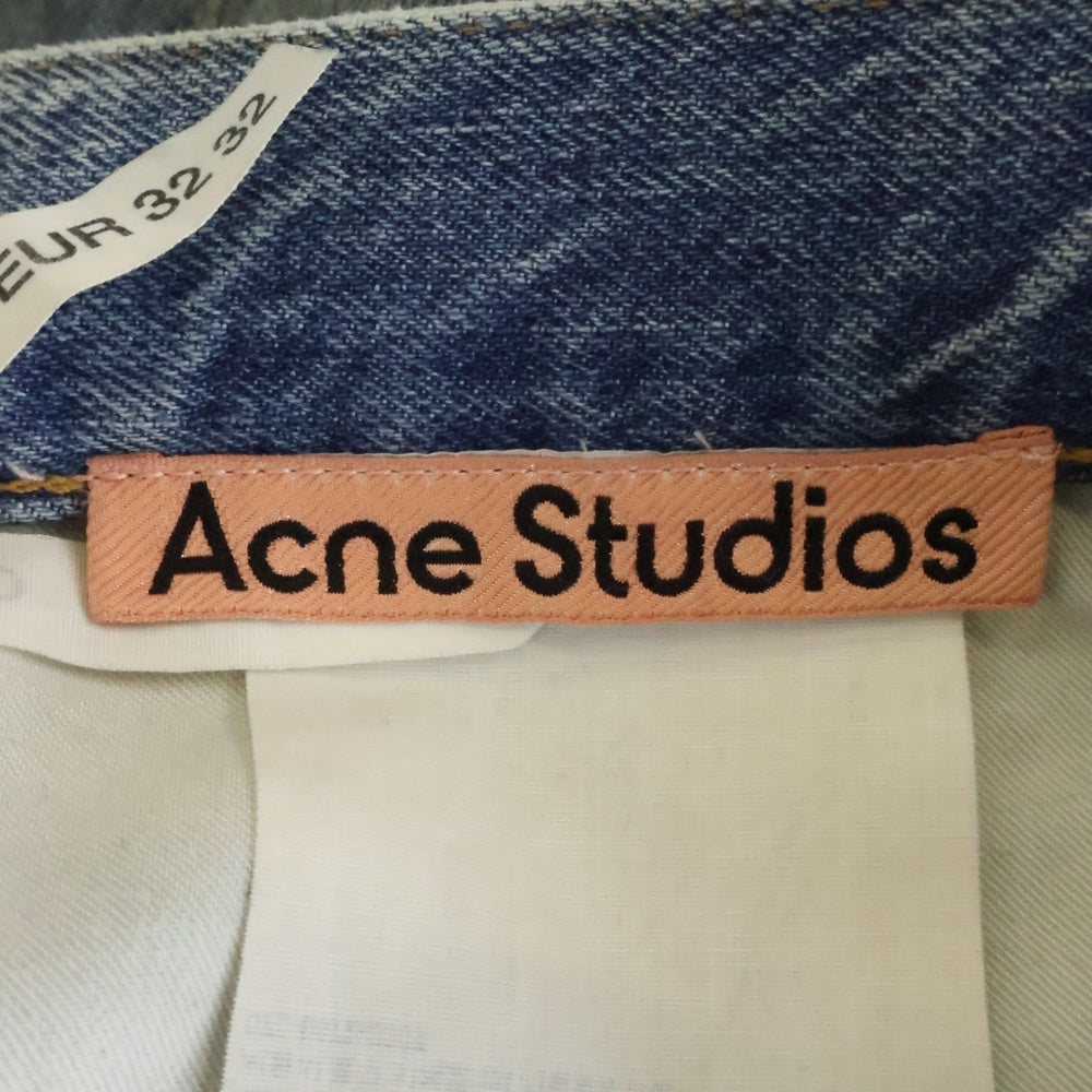 Acne Studios(アクネ ストゥディオズ) SUPER BAGGY FIT JEAN ヴィンテージ加工 スーパーバギーフィットジーンズ ワイドシルエットデニムパンツ インディゴ FN-UX-5PKT000078