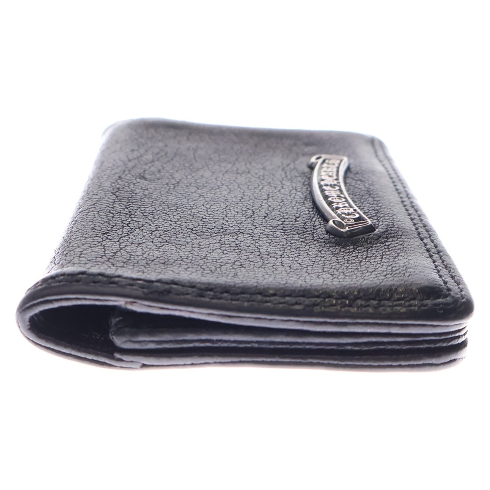 CHROME HEARTS(クロムハーツ) CARD CASE グロメット付きレザーカードケース ブラック/ネイビー