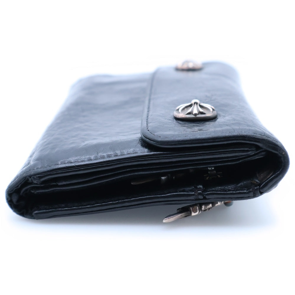 CHROME HEARTS(クロムハーツ) WAVE ウェーブ レザーウォレット 財布 ブラック BCA374
