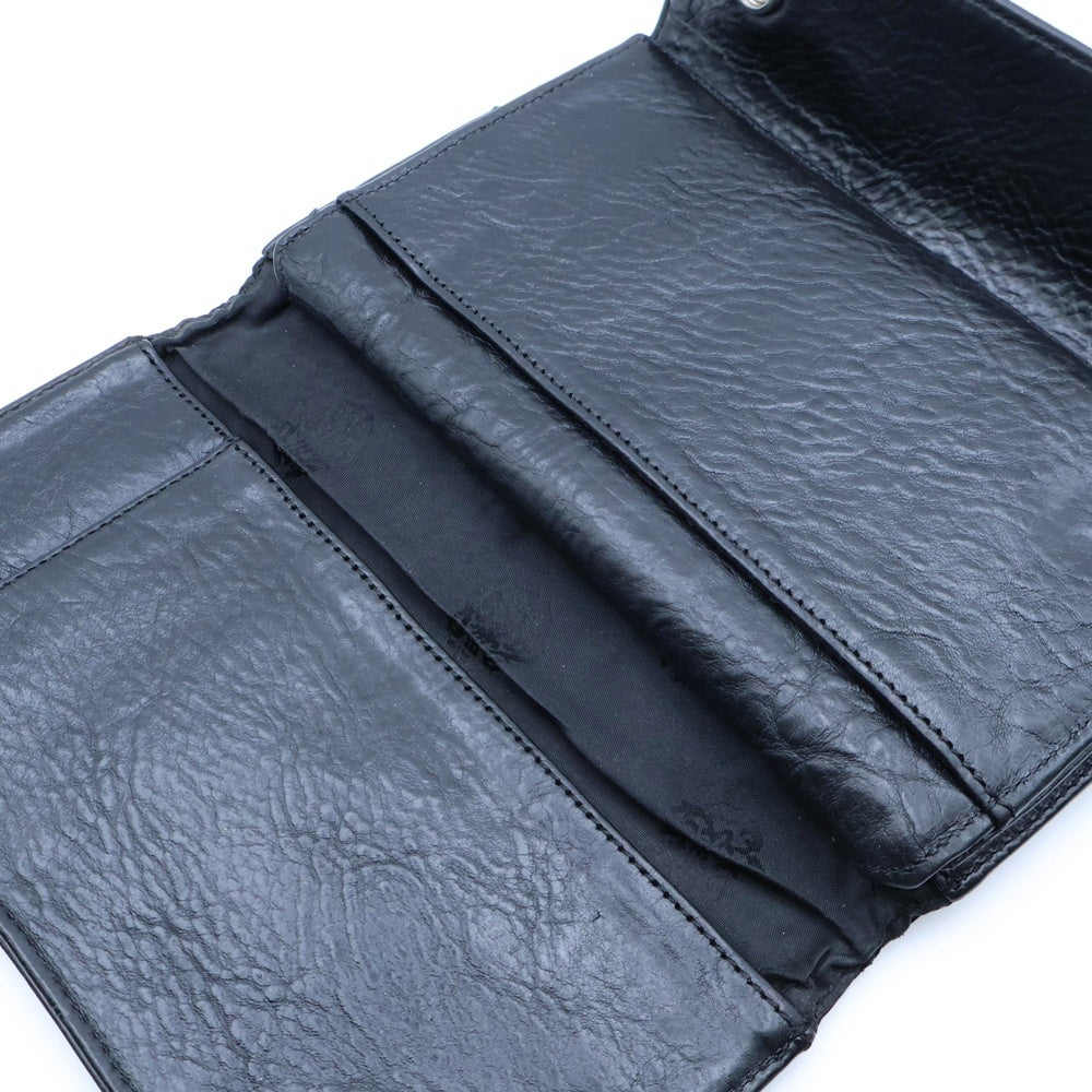 CHROME HEARTS(クロムハーツ) WAVE ウェーブ レザーウォレット 財布 ブラック BCA374