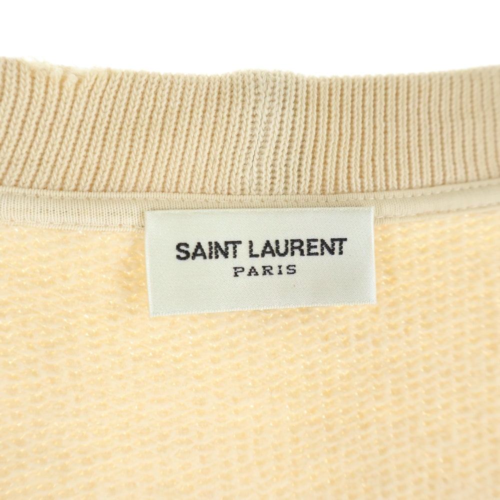 SAINT LAURENT PARIS(サンローランパリ) 635997 YBWM2 クラッシュ加工カーディガン ベージュ