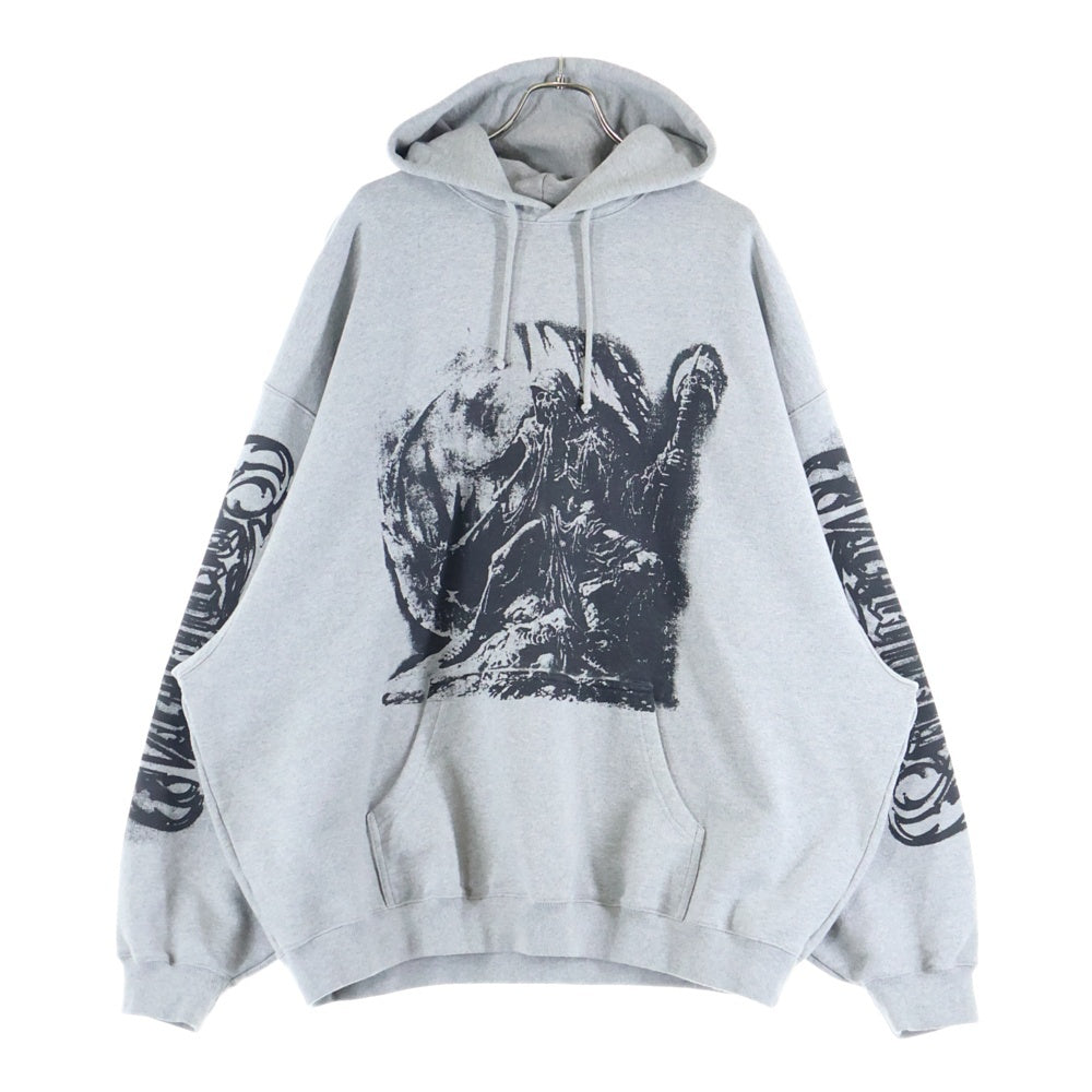 VETEMENTS(ヴェトモン) 25AW UH76HD800G Gothオーバーサイズパーカー フーディー グレー