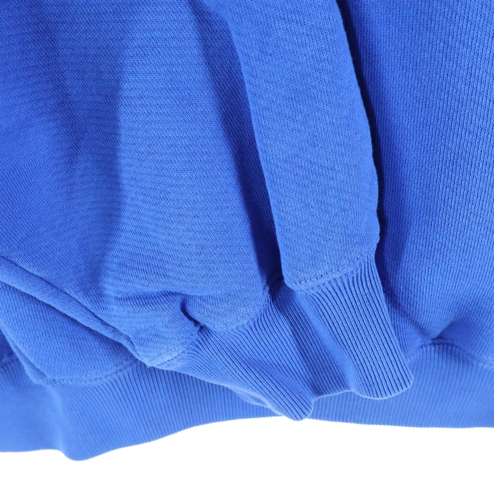 OFF-WHITE(オフホワイト) 24SS FELPA HOODIE FOOTBALL フロントロゴプリント フットボール スウェット プルオーバーパーカー ブルー OMBB118S24FLE005