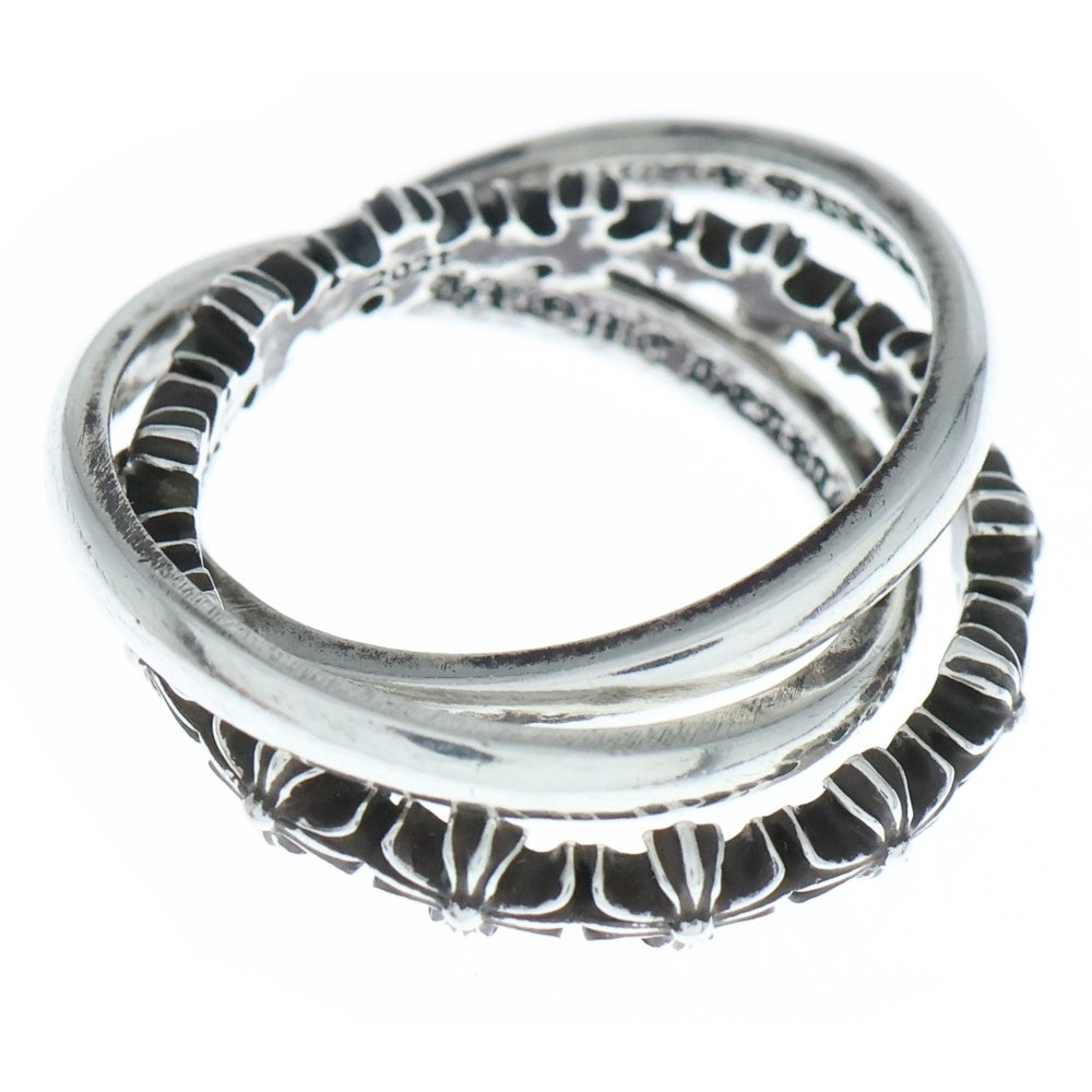 CHROME HEARTS(クロムハーツ) TINY E CH PLS TRIPLE RING タイニーE CHプラス トリニティリング ゴールド/シルバー
