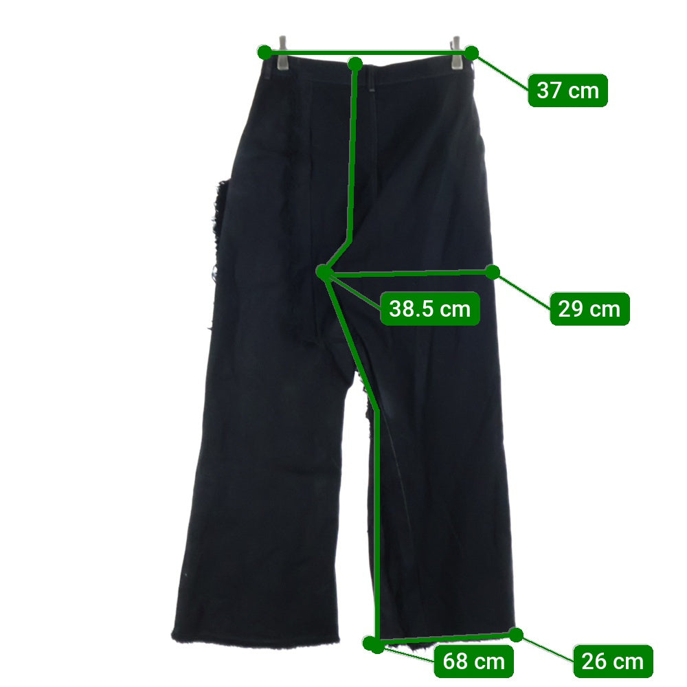 Rick Owens(リックオウエンス) JORIS TROUSER ドッキングフレアデニムパンツ ブラック