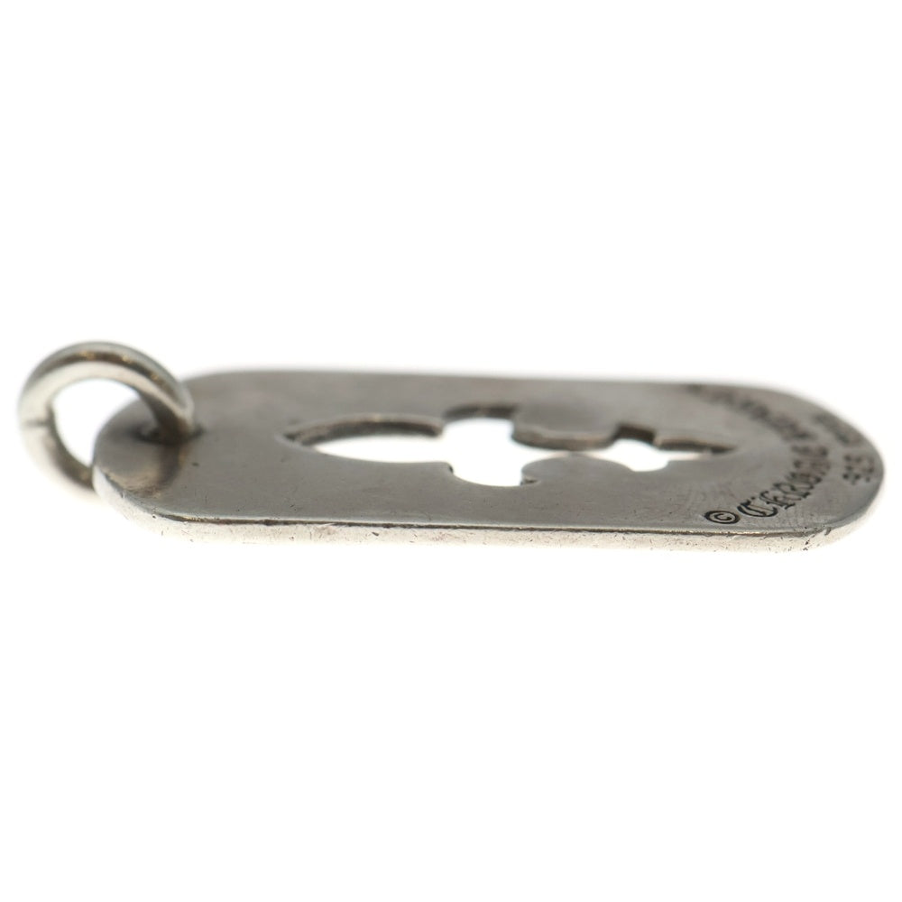 CHROME HEARTS(クロムハーツ) D TAG LRG CO CRS カットアウトフレア ラージ ドッグタグ ネックレストップ シルバー